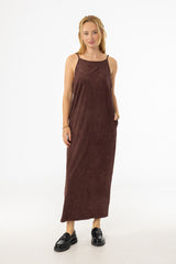 Maroon Microsuede Maxi Jumper