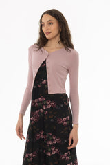 Mauve Basic Cardigan