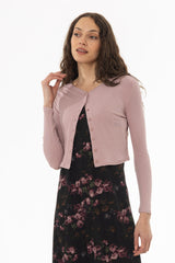 Mauve Basic Cardigan