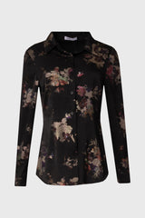 Metallic Floral Printed Blouse