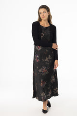 Metallic Floral Printed Slip Jumper