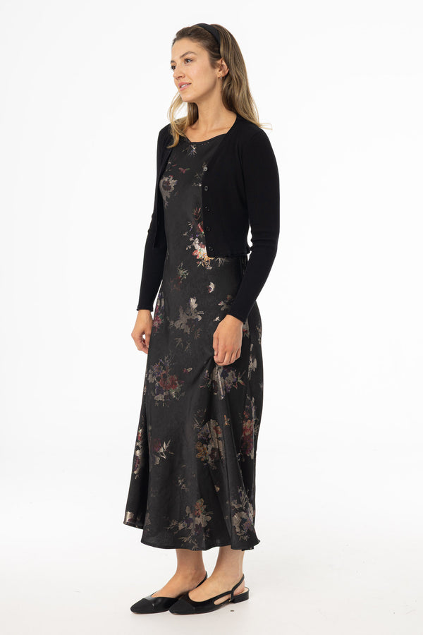 Metallic Floral Printed Slip Jumper