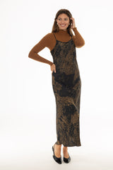 Midnight Garden Printed Slip Dress