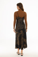 Midnight Garden Printed Slip Dress