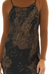 Midnight Garden Printed Slip Dress