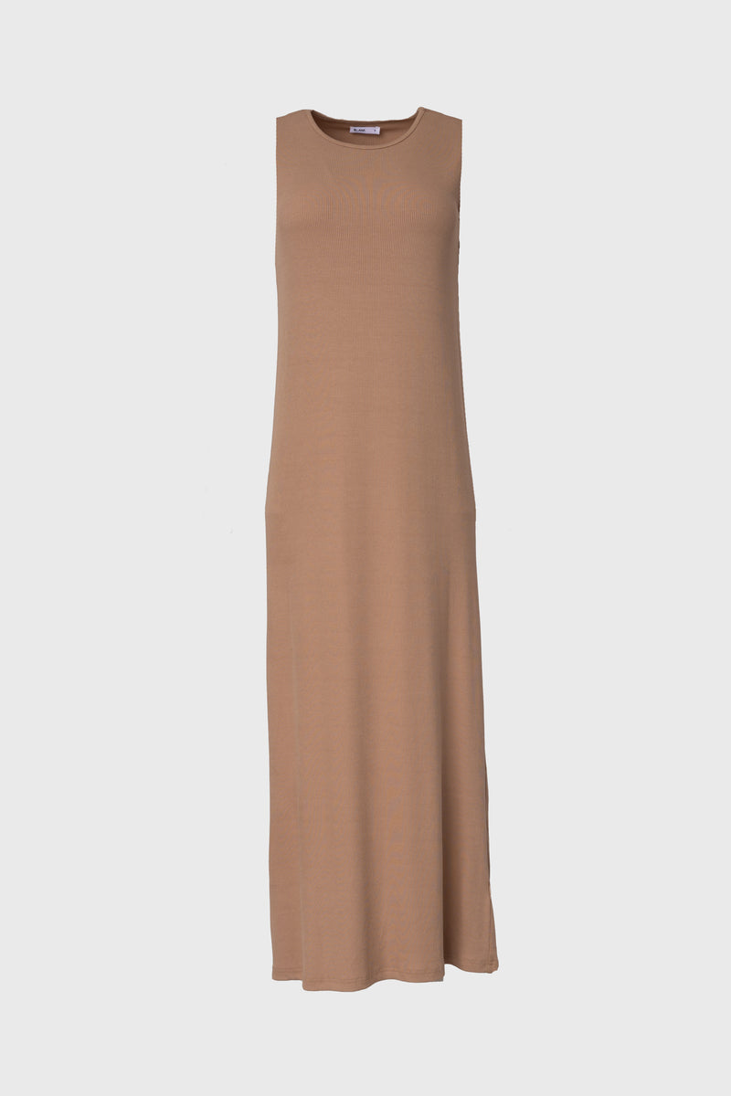 Mocha Ribbed Maxi Jumper