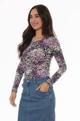 Multi Bloom Printed T-Shirt