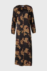 Black Multi Floral Printed Maxi Dress