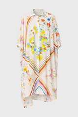 Multicolor Oversized Shirt Dress