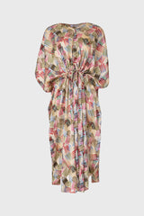 Multi Color Printed Cover Up Dress