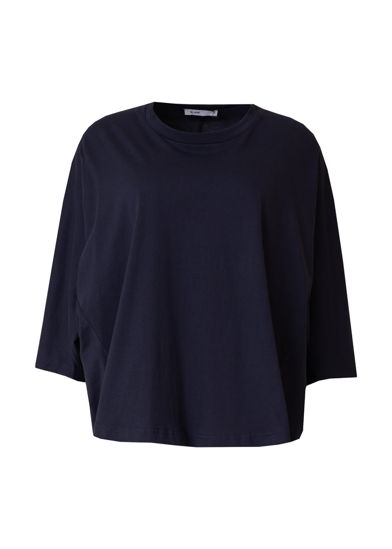 Navy 3/4 Oversize Dolman Tee