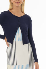 Navy Basic Cardigan