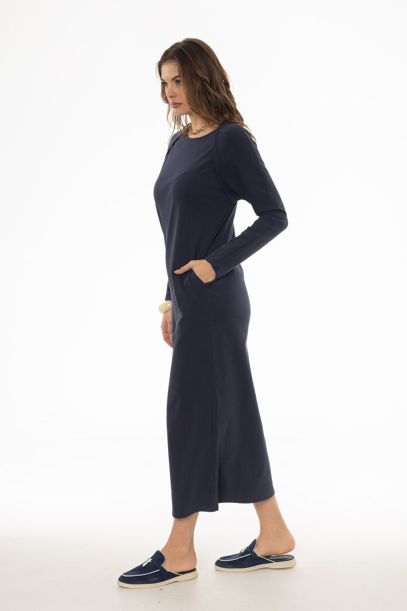 maxi dress with long shrug Black Faux Shrug Maxi Dress BLANK