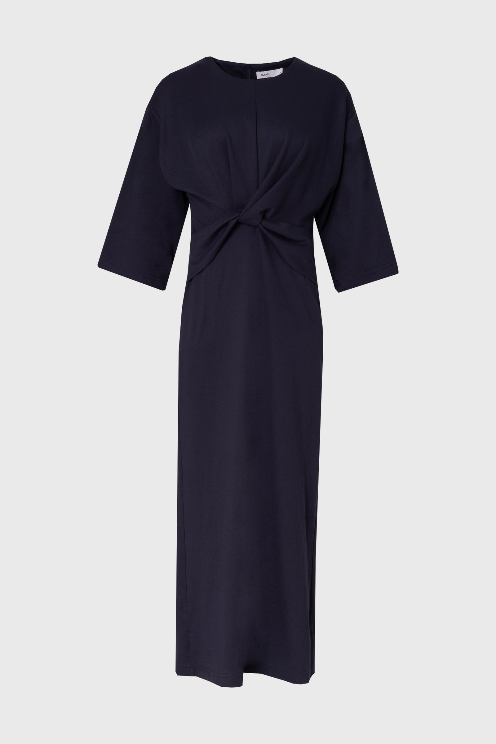 navy blue tie front dress Libby Bubble Dress Navy Typewriter Cloth