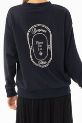 Navy Graphic Sweatshirt