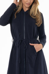 Navy Maxi Sweatshirt Dress