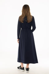 Navy Maxi Sweatshirt Dress