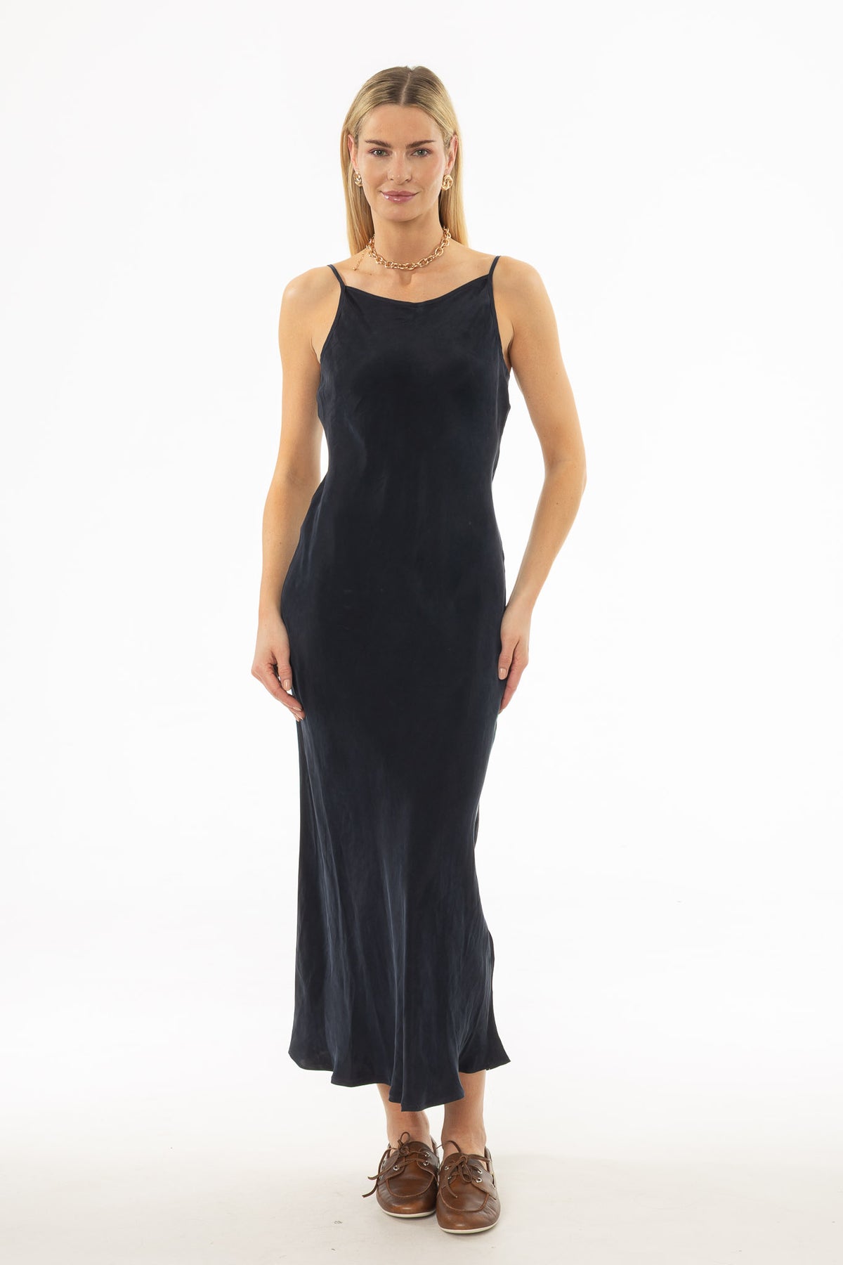 Navy Slip Dress  BLANK