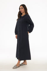 Navy Peter Pan Collar Shirt Dress