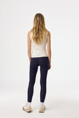 Navy Ribbed Leggings