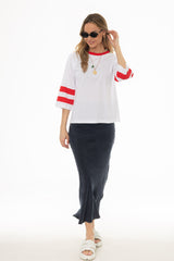Navy Slip Skirt