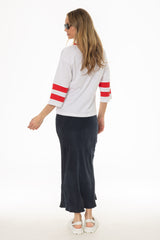 Navy Slip Skirt