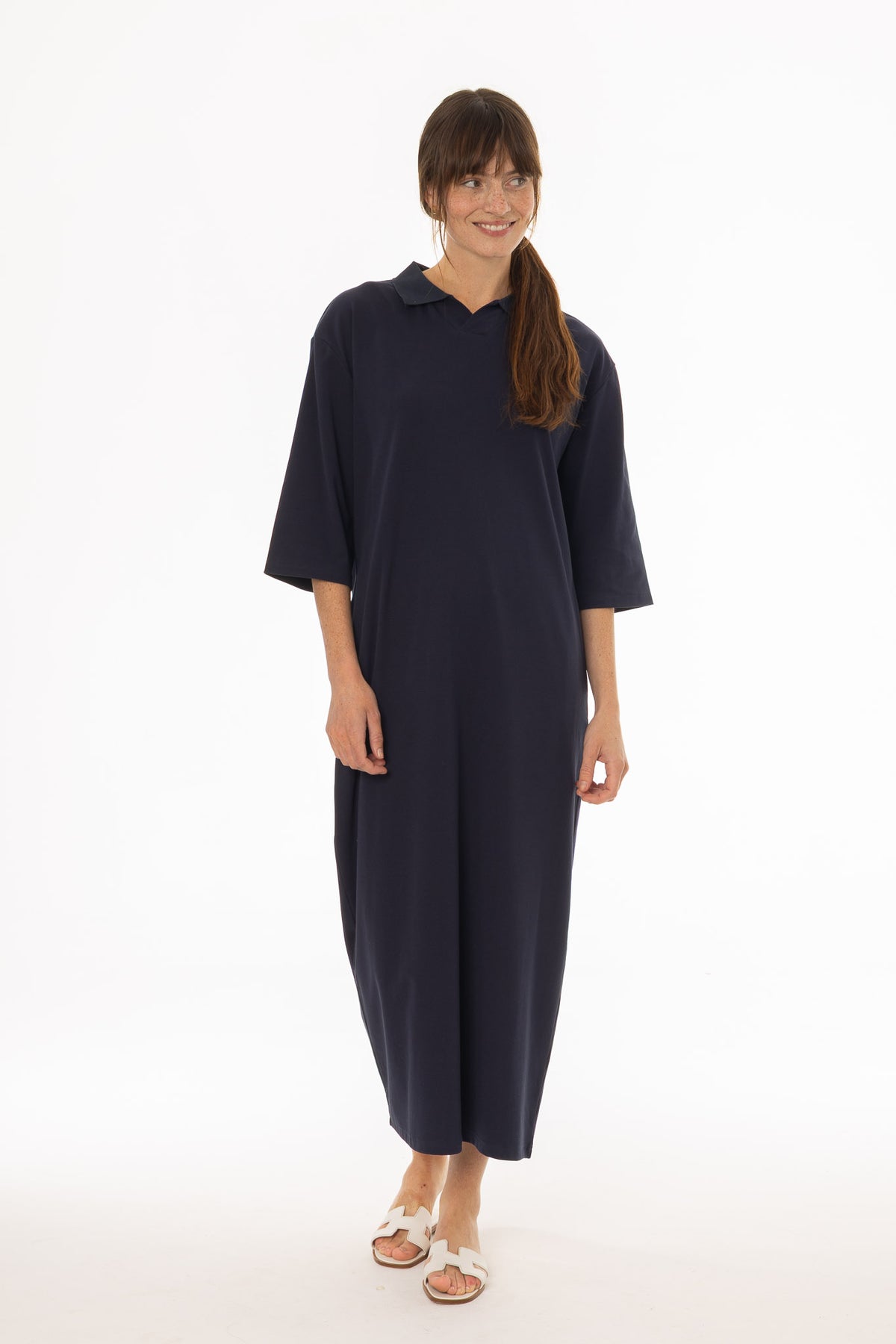 navy blue polo dress Womens BLUE Polo Dress