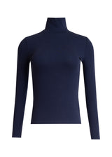 Navy Solid Turtleneck