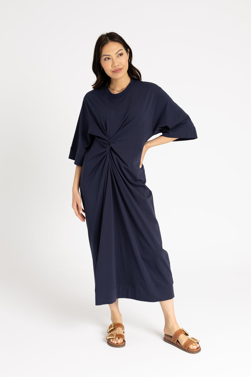 Navy Tie Knot Maxi