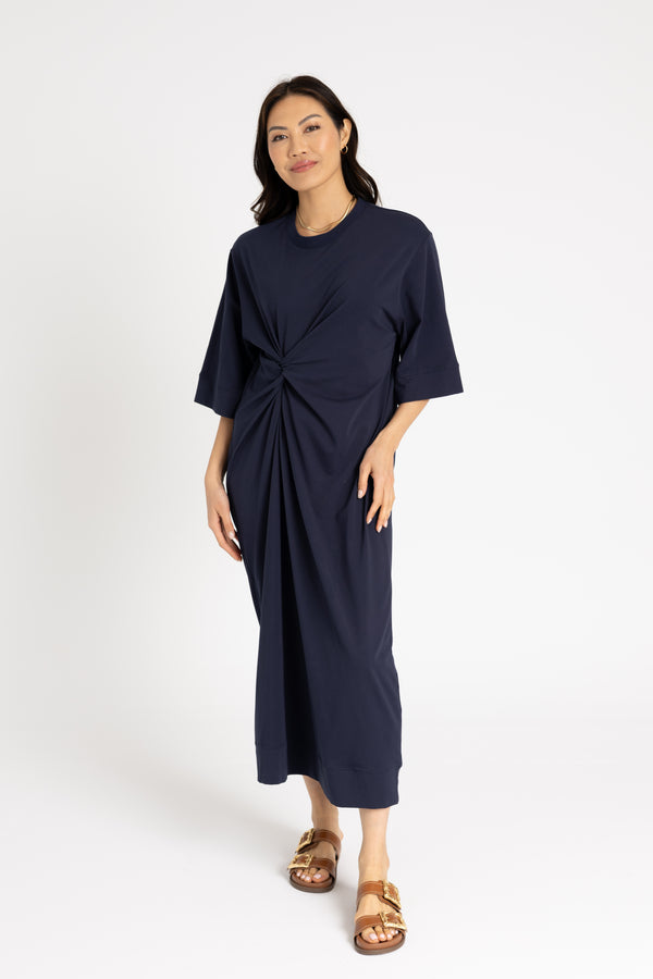 Navy Tie Knot Maxi