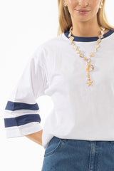 Navy Varsity T-Shirt