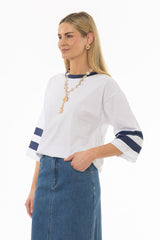 Navy Varsity T-Shirt