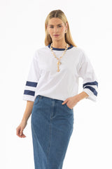 Navy Varsity T-Shirt