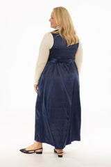 Navy Wrap Maxi Jumper
