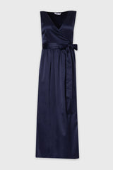 Navy Wrap Maxi Jumper