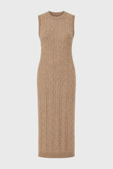 Oatmeal Cable Knit Maxi Jumper