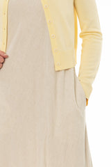 Oatmeal Linen Feel Slip Dress