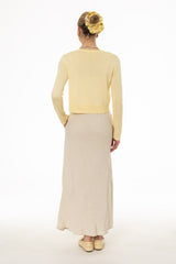 Oatmeal Linen Feel Slip Dress