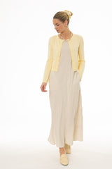 Oatmeal Linen Feel Slip Dress