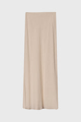 Oatmeal Linen Feel Slip Skirt