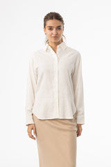 Off White Linen Blouse