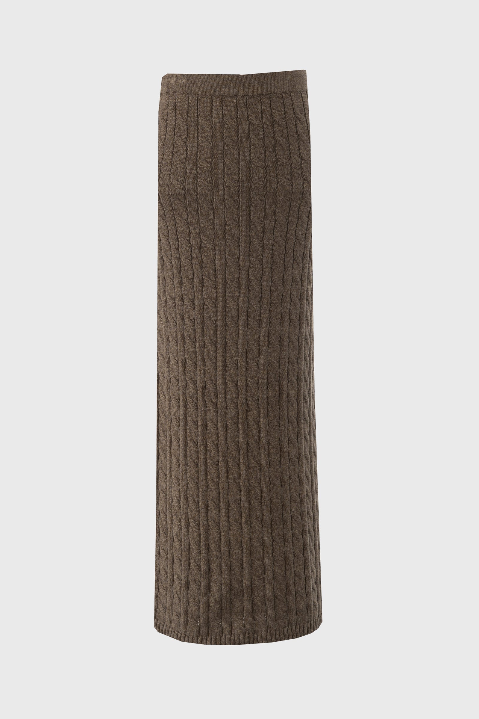 Olive Cable Knit Skirt – BLANK