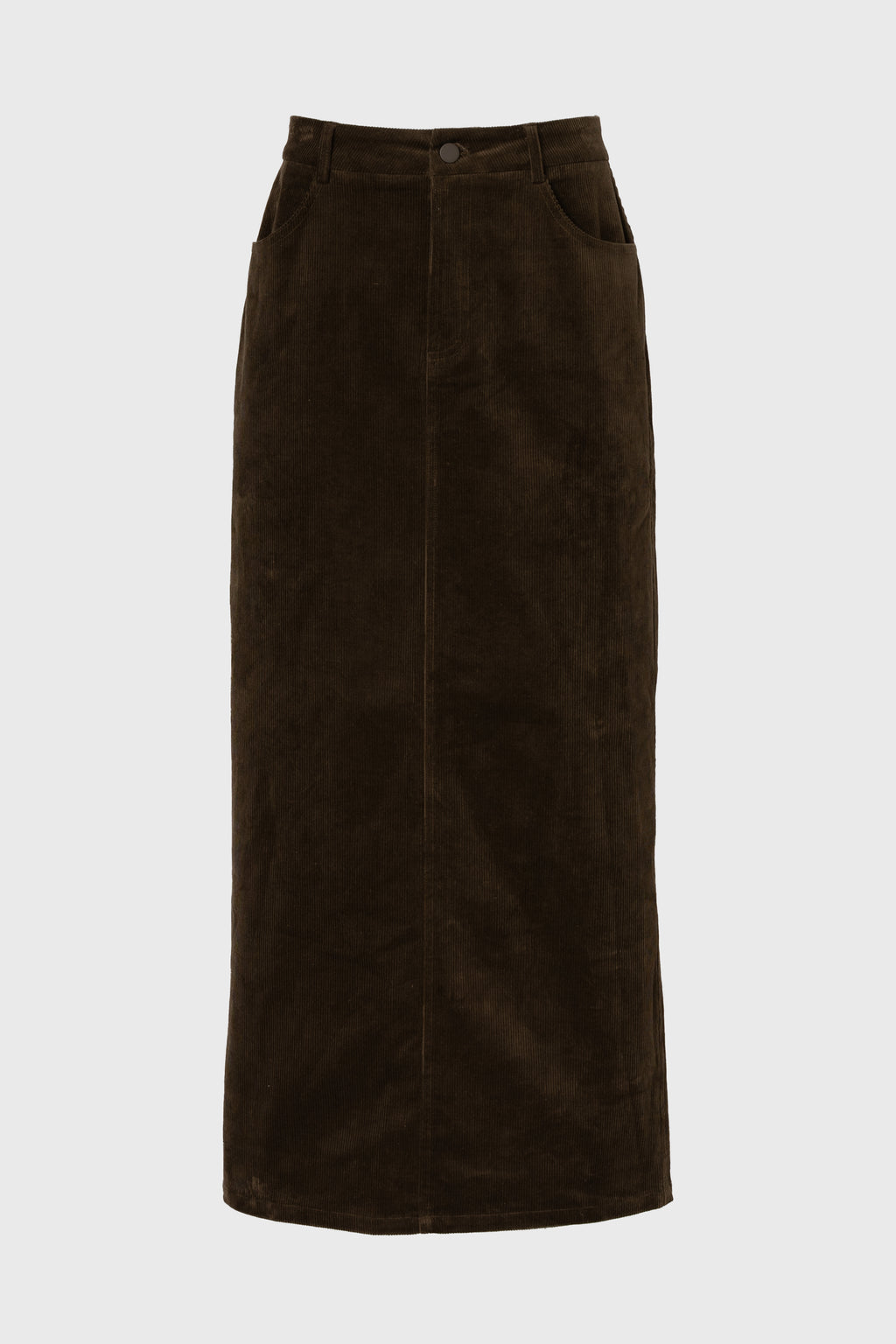 Olive Corduroy Skirt – BLANK - Main Image