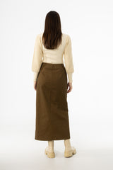 Olive Everyday Denim Skirt