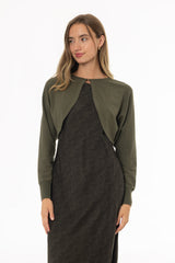 Olive Knit Overlay