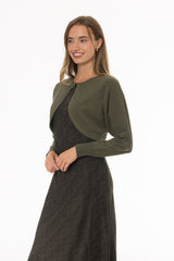 Olive Knit Overlay
