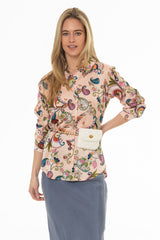 Pink Paisley Printed Blouse