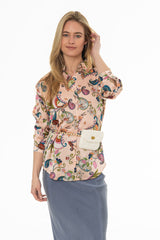 Pink Paisley Printed Blouse