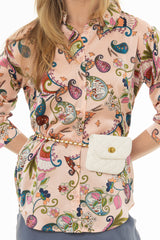 Pink Paisley Printed Blouse