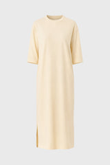 Pale Yellow Terry Maxi Dress